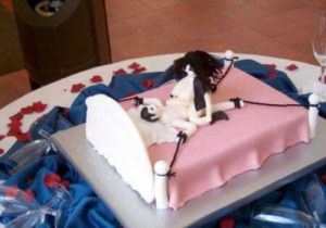 stag party customized naughty cake